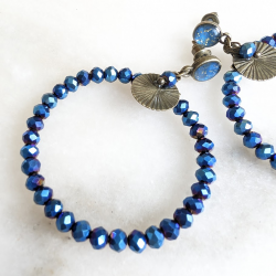 Boucles Reflet  - Bleu