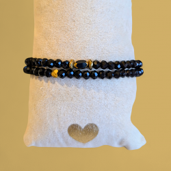 Bracelet Swann  - Noir