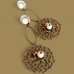 Boucles Rose-Blanche