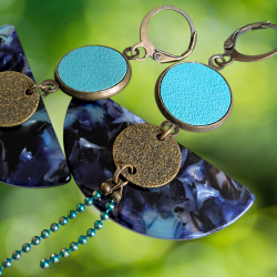 Boucles Mystic Blue Green