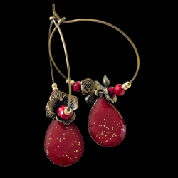 Boucles Ode - Rouge