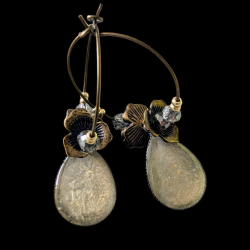 Boucles Ode - Gris clair nacré