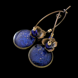Boucles Milady - Bleu nuit