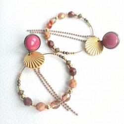 Boucles Vieux Rose