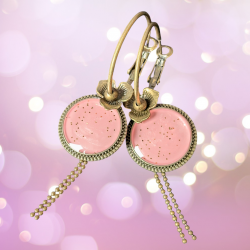 Boucles Victorine   (Rose)