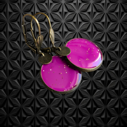 Boucles Zélie  (Violet rose)
