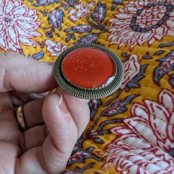 Broche Mélusine  (Rouge)