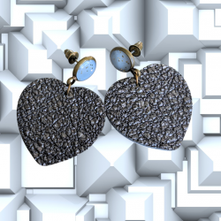 Boucles Cœur à prendre  (Gris)