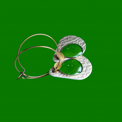 Boucles Gabie (vert et Doré)