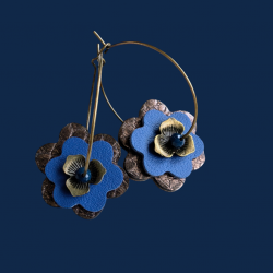 Boucles Fleur  (Chocolat et...