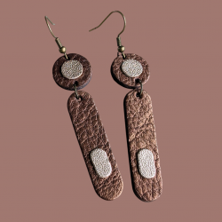 Boucles Zélia  (Chocolat)